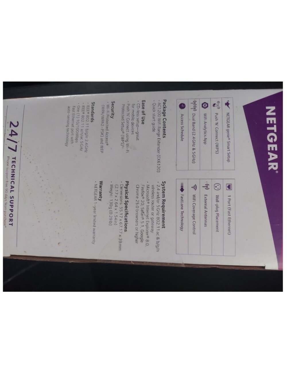 NETGEAR WiFi Range Extender (EX6120) - NWT (Sealed Box) - Picture 4 of 6